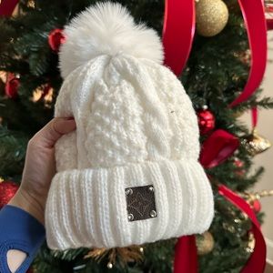 Louis Vuitton Custom Ivory White Soft Beanie #1
